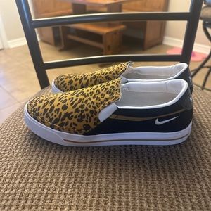 ***SOLD*** Nike Leopard slip-ins - Never Worn - Size 8